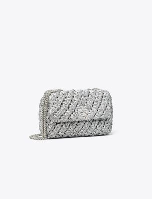 Tory Burch Small Kira Woven Shoulder Bag