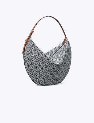 Tory Burch T Monogram Balloon Bag In Tory Navy