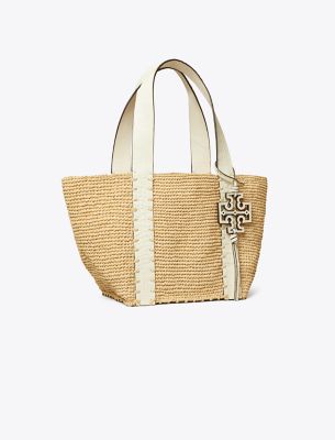 TORY BURCH SMALL STRAW TOTE