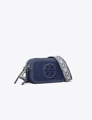 Tory Burch Mini Miller Denim Crossbody Bag