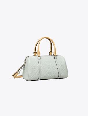 Tory Burch T Monogram Pebble Petite Barrel Bag