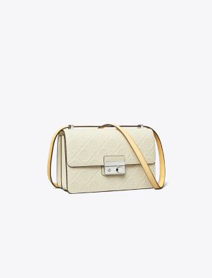 Tory Burch T Monogram Pebble Shoulder Bag