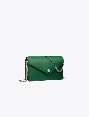 Tory Burch Pebble Envelope Chain Wallet