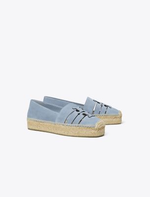 Tory Burch Ines Platform Espadrille In Aria Blue