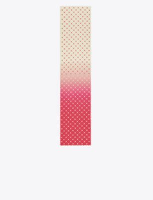 Tory Burch T Monogram Oblong Scarf In Pink
