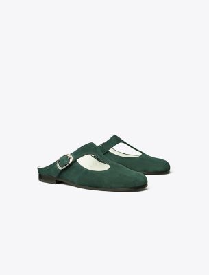 Tory Burch Violet T-strap Mule In Green