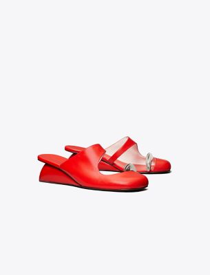 Tory Burch Pierced Mule Wedge