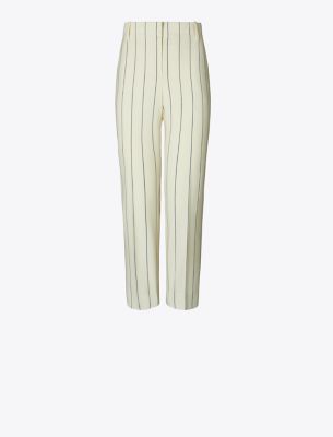 Tory Sport Tory Burch Wool Performance Golf Pant In New Ivory Light Stripe