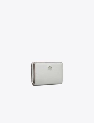 Tory Burch Robinson Pebbled Bi-fold Wallet