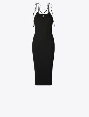 Tory Sport Tory Burch Viscose Tank Dress In Black