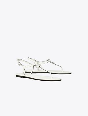 Tory Burch Ring Thong Sandal In Bianco