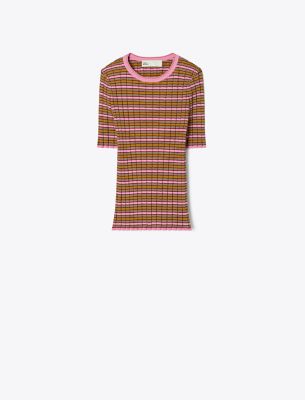 Tory Burch Striped Cotton Sweater