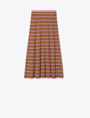 Tory Burch Striped Cotton Skirt