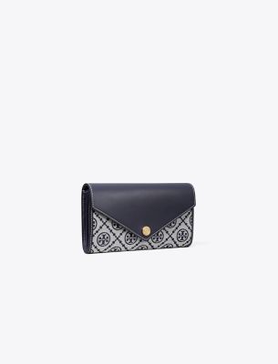 Tory Burch T Monogram Wide Envelope Wallet