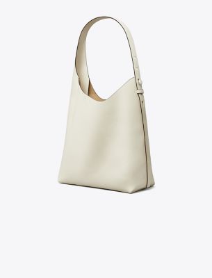 Tory Burch Romy Hobo Bag In Light Cream