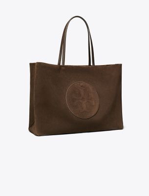 Tory Burch Ella Suede Tote In Brown