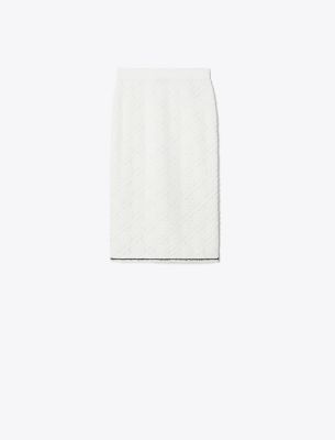 Tory Burch Logo Lace Skirt