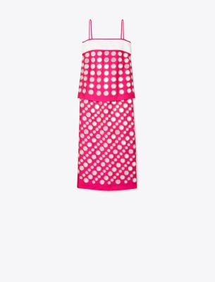 Tory Burch Layered Hand-done Mirrorwork Dress