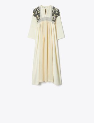 Tory Burch Embroidered Maxi Dress