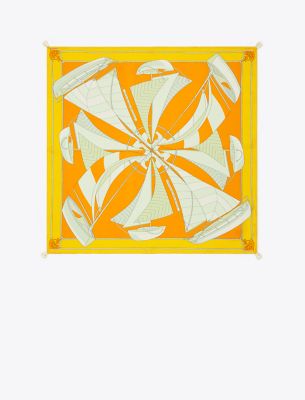 Tory Burch Sailboat Spiral Neckerchief