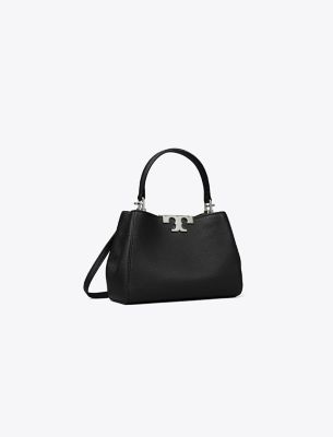 Tory Burch Mini Eleanor Soft Satchel In Black