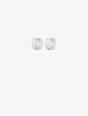 Tory Burch Small T Monogram Hoop Earring