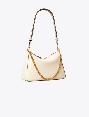 Tory Burch Perry Shoulder Bag In Light Cream