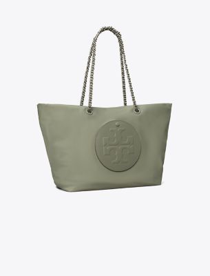 Tory Burch Ella Chain Tote In Gray