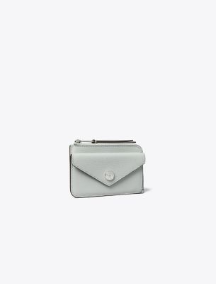 Tory Burch Pebble Envelope Zip Card Case
