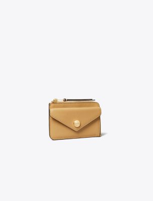 Tory Burch Pebble Envelope Zip Card Case