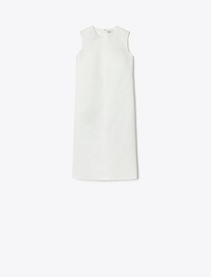 Tory Burch Sleeveless Midi Dress In Neutral
