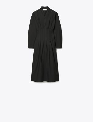 Tory Burch Poplin Dress In Black