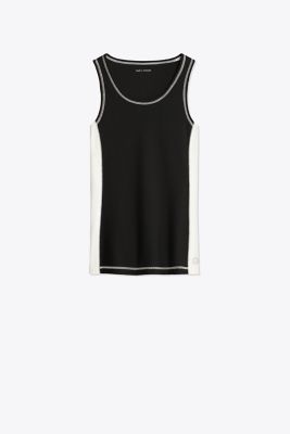 Tory Sport Fitted Mesh Tank Women's Running Tory Sport