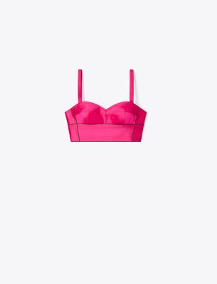 Tory Burch Silk Bra Top