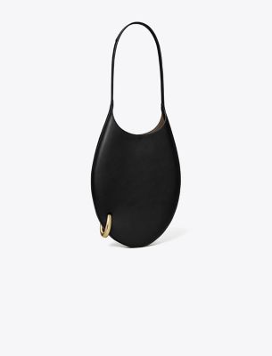 Tory Burch Small Pierced Handbag In Black