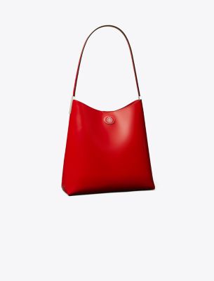 Tory Burch Robinson Spazzolato Leather Hobo Bag