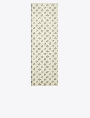 Tory Burch Medallion Logo Oblong Scarf