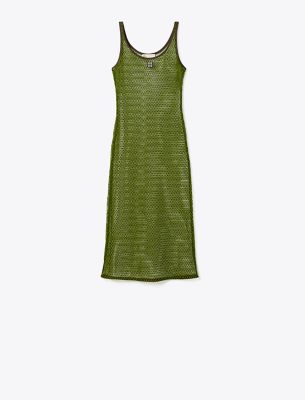 Tory Burch Mesh Midi Dress