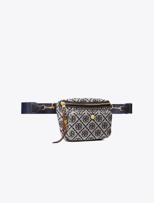 Tory Burch T Monogram Mini Belt Bag In Blue