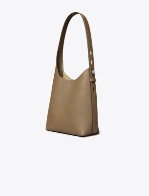 Tory Burch Small Romy Hobo Bag In Wild Mushroom
