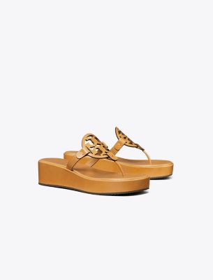Tory Burch Miller Wedge Sandal In Brown