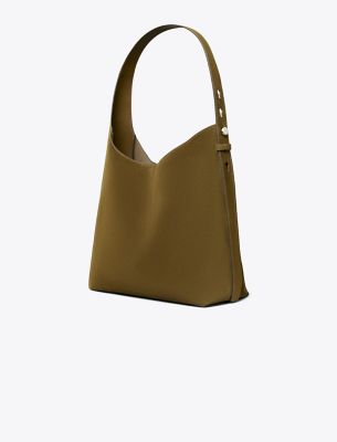 Tory Burch Romy Suede Hobo Bag In Green