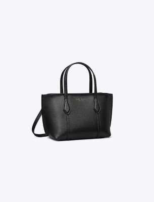 Tory Burch Mini Perry Tote In Black