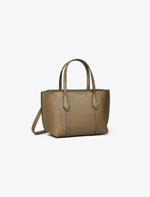 Tory Burch Mini Perry Tote In Brown