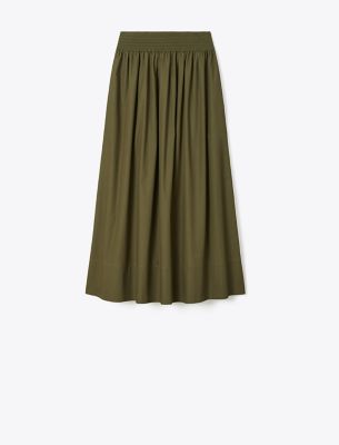 Tory Burch Elastic-waistband Pleated Skirt In Multi