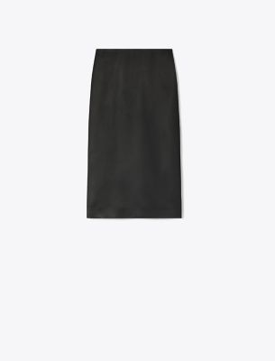 Tory Burch Twill Skirt In Black