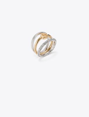 Tory Burch Miller Pavé Stacking Ring