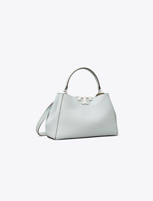 Tory Burch Medium Eleanor Soft Satchel In Blue