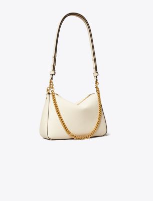 Tory Burch Small Perry Shoulder Bag In Warm White