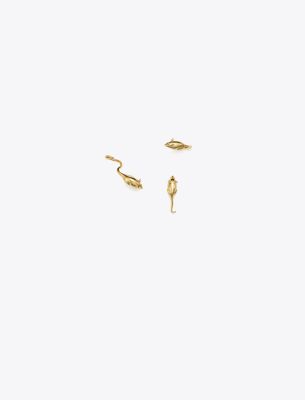 Tory Burch Mice Earring Set In Gold